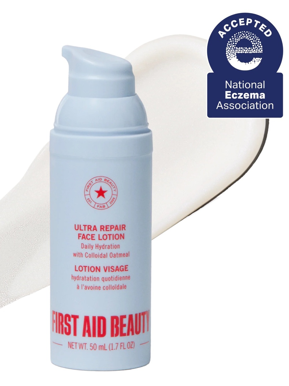 NEW First Aid Beauty Ultra Repair Face Lotion Daily Hydration w/Colloidal Oat
